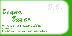 diana buzer business card